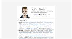 Desktop Screenshot of matthiasplappert.com